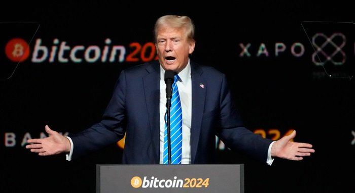 Trump se apresenta na Bitcoin 2024 Conference com discurso agressivo pró Bitcoin